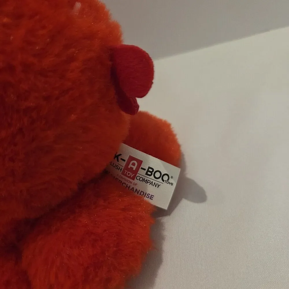 Peek-A-Boo OctoPals Red Octopus Plush 6” Stuffed Animal Soft Toy